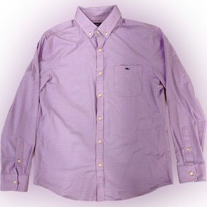 Vineyard Vines Classic Fit Plaid On-The-Go Performance Tucker Shirt - Medium